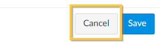 Canvas Cancel button