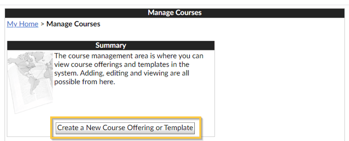 Create a New Course Offering